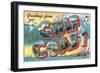 Greetings from the Gulf Coast-null-Framed Art Print