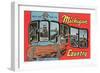 Greetings from the Michigan Copper Country-null-Framed Giclee Print