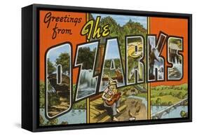 Greetings from the Ozarks-null-Framed Stretched Canvas