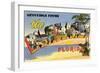 Greetings from the Palm Beaches, Florida-null-Framed Giclee Print