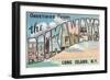 Greetings from the Rockaways, Long Island, New York-null-Framed Premium Giclee Print