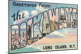 Greetings from the Rockaways, Long Island, New York-null-Mounted Giclee Print