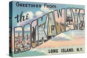 Greetings from the Rockaways, Long Island, New York-null-Stretched Canvas