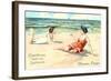 Greetings from the Seaside, Florence-null-Framed Art Print