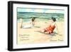 Greetings from the Seaside, Florence-null-Framed Premium Giclee Print