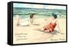 Greetings from the Seaside, Florence-null-Framed Stretched Canvas