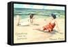 Greetings from the Seaside, Florence-null-Framed Stretched Canvas