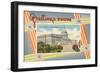 Greetings from the US Capitol-null-Framed Premium Giclee Print