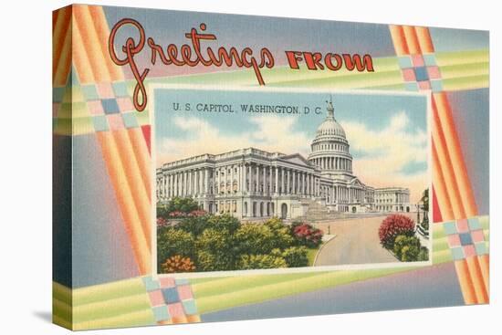 Greetings from the US Capitol-null-Stretched Canvas