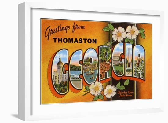 Greetings from Thomaston, Georgia-null-Framed Art Print