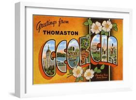 Greetings from Thomaston, Georgia-null-Framed Art Print