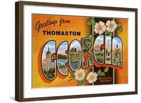 Greetings from Thomaston, Georgia-null-Framed Art Print