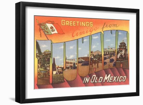 Greetings from Tijuana, Mexico-null-Framed Art Print