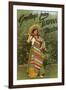 Greetings from Tijuana, Senorita in Sarape-null-Framed Art Print