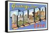 Greetings from Toledo, Ohio-null-Framed Stretched Canvas