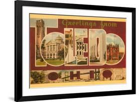 Greetings from Toledo, Ohio-null-Framed Art Print