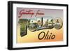 Greetings from Toledo, Ohio-null-Framed Art Print