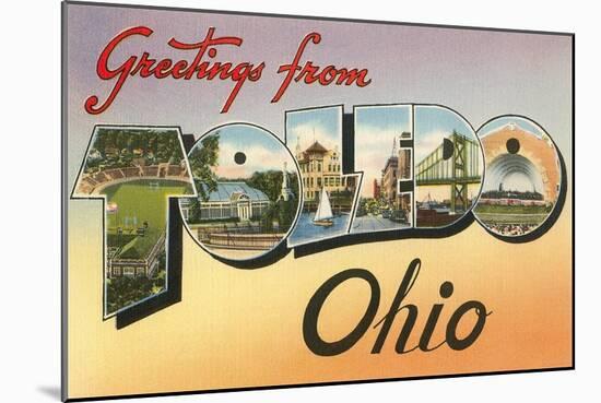 Greetings from Toledo, Ohio-null-Mounted Art Print