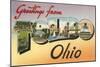 Greetings from Toledo, Ohio-null-Mounted Art Print
