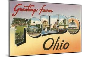 Greetings from Toledo, Ohio-null-Mounted Art Print