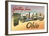 Greetings from Toledo, Ohio-null-Framed Art Print