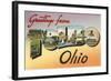 Greetings from Toledo, Ohio-null-Framed Art Print