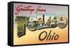 Greetings from Toledo, Ohio-null-Framed Stretched Canvas