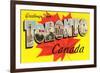 Greetings from Toronto, Canada-null-Framed Art Print