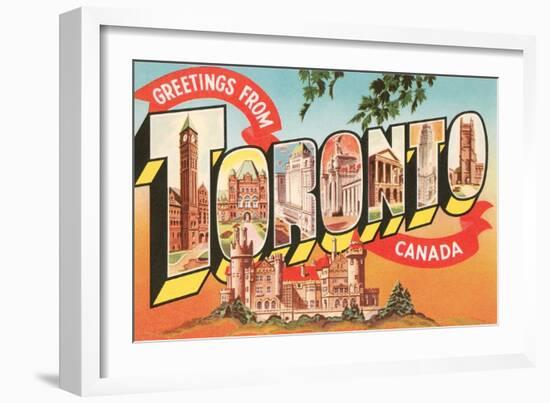 Greetings from Toronto, Canada-null-Framed Art Print