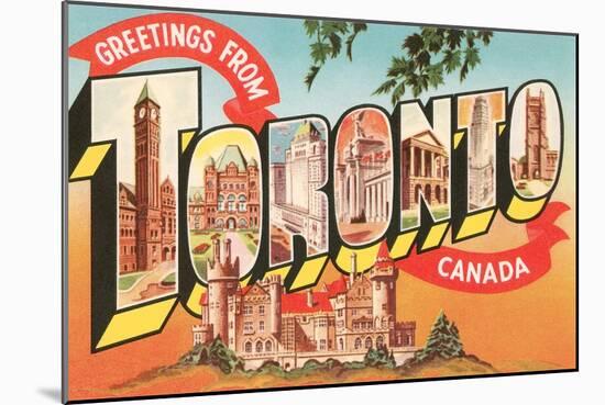 Greetings from Toronto, Canada-null-Mounted Art Print