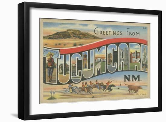 Greetings from Tucumcari-null-Framed Art Print