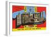 Greetings from Tulsa, Oklahoma, the Oil City of the World-null-Framed Giclee Print