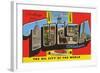 Greetings from Tulsa, Oklahoma, the Oil City of the World-null-Framed Giclee Print