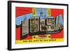 Greetings from Tulsa, Oklahoma, the Oil City of the World-null-Framed Giclee Print