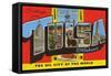 Greetings from Tulsa, Oklahoma, the Oil City of the World-null-Framed Stretched Canvas