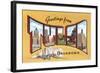 Greetings from Tulsa, Oklahoma-null-Framed Art Print