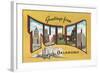 Greetings from Tulsa, Oklahoma-null-Framed Art Print