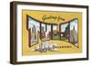 Greetings from Tulsa, Oklahoma-null-Framed Art Print