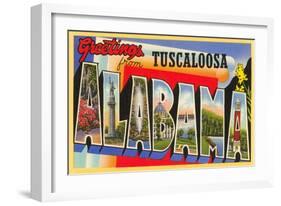 Greetings from Tuscaloosa, Alabama-null-Framed Art Print