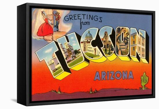 Greetings from Tuscon, Arizona-null-Framed Stretched Canvas