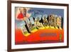 Greetings from Tuscon, Arizona-null-Framed Premium Giclee Print