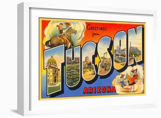 Greetings from Tuscon, Arizona-null-Framed Art Print