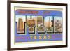 Greetings from Tyler, Texas-null-Framed Premium Giclee Print