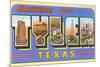 Greetings from Tyler, Texas-null-Mounted Premium Giclee Print