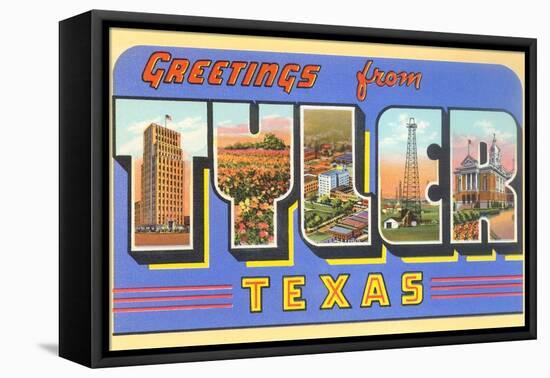 Greetings from Tyler, Texas-null-Framed Stretched Canvas