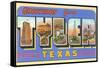 Greetings from Tyler, Texas-null-Framed Stretched Canvas