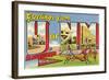 Greetings from University of New Mexico, Albuquerque, New Mexico-null-Framed Art Print