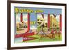 Greetings from University of New Mexico, Albuquerque, New Mexico-null-Framed Art Print