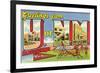 Greetings from University of New Mexico, Albuquerque, New Mexico-null-Framed Premium Giclee Print