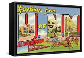 Greetings from University of New Mexico, Albuquerque, New Mexico-null-Framed Stretched Canvas